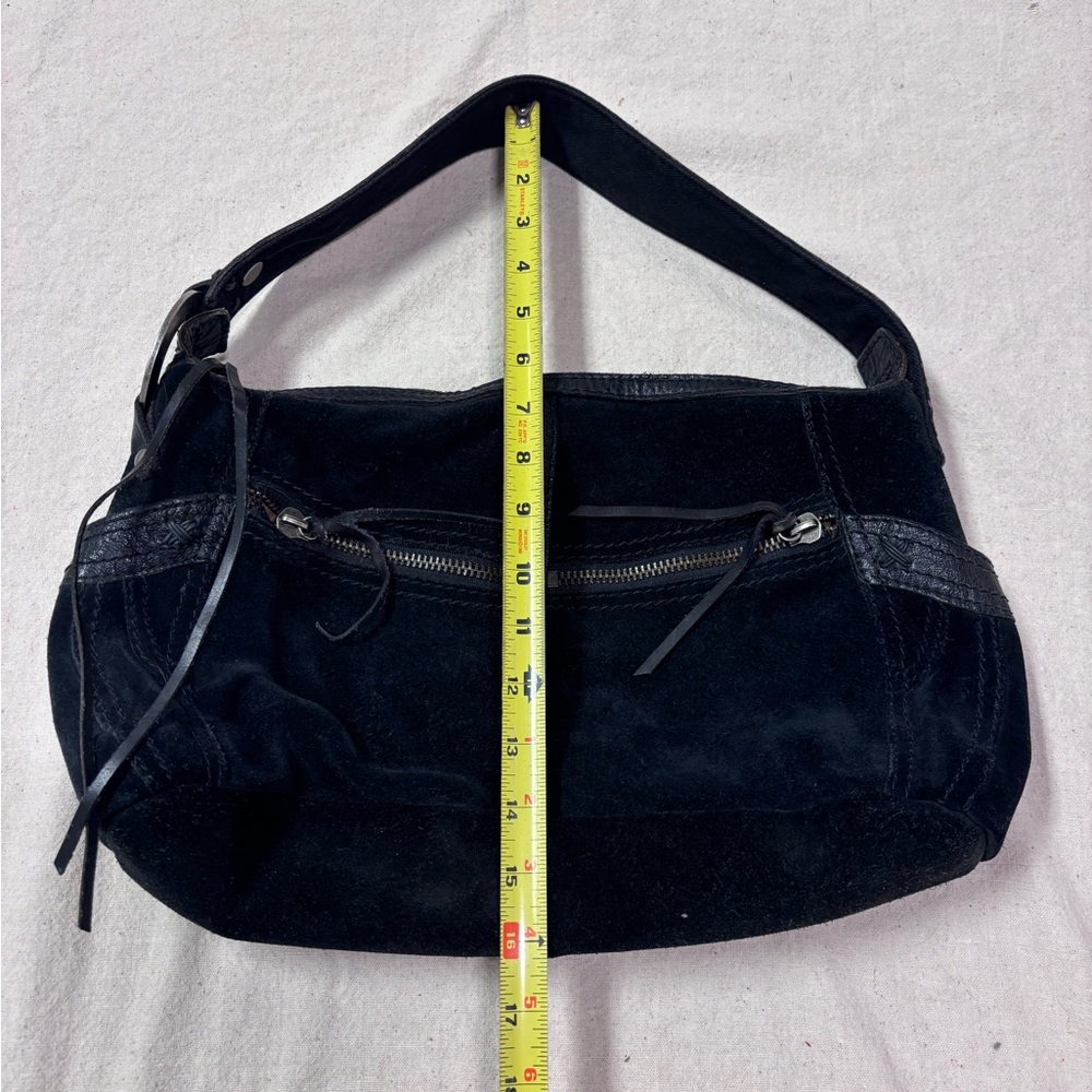 Lucky Brand Black Suede Shoulder Bag - Picture 4 of 13